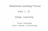 Mathematical Foundation of Statistical Learningwatanabe- · Statistical Learning Theory Part I – 5. Deep Learning Sumio Watanabe ... its structures are known before learning. Image:
