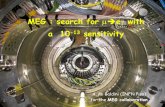MEG : search for µÎeγ with a 10-13 sensitivity ·  · 2013-02-14a 10-13 sensitivity A. M. Baldini (INFN Pisa) ... – 1.5mm prepreg thickness with 8 piles (1mm in the 2nd panel