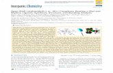Open-Shell Lanthanide(II+) or -(III+) Complexes Bearing ... · Silylene Ligands: Synthesis, Structure, and Bonding Analysis ... Metalorganics and Inorganic Materials, ... out salt