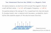 Two-Dimensional Electron Gas (2DEG) in a Magnetic Fielduw.physics.wisc.edu/~himpsel/551/Lectures/Landau.pdf · Two-Dimensional Electron Gas (2DEG) in a Magnetic Field. In classical