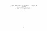 Notes on Macroeconomic Theory II - ACAD/WWW …home.gwu.edu/~cdwei/notes306.pdf · Notes on Macroeconomic Theory II Chao Wei Department of Economics George Washington University Washington,