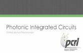 Photonic Integrated Circuits - NTUA · Photonic Integrated Circuits ... hybrid silicon photonic integrated circuit technology bonding of functional III-V active components onto silicon-on-