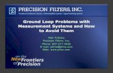Ground Loop Problems2 - Precision Filters, Inc. Loop Problems with Measurement Systems and How to Avoid Them Alan R.Szary Precision Filters, Inc. Phone: 607-277-3550 E-mail: pfinfo@pfinc.com