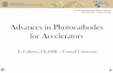 Advances in Photocathodes for Acceleratorsaccelconf.web.cern.ch/AccelConf/IPAC2014/talks/mozb02...5th International Particle Accelerator Conference June 15–20, 2014 – Dresden,