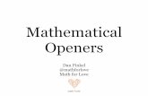 Mathematical Openers NWMC 2017 - Sched Openers NWMC...Mathematical Openers ... visiblethinking.weebly.com/daily-routines.html Find more unit chat images by searching #unitchat. Daniel