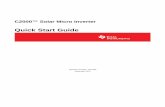 Quick Start Guide - Texas Instruments · C2000™ Solar Micro Inverter Quick Start Guide ... (at least 600-VA rating) with a load resistor (200-Ω, 600-W ... and copy the GUI project