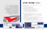 σ tolerance analysis · CETOL 6σ tolerance analysis ... address multi-dimensional problems using precise CAD ... management of 3D tolerances of complex