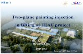 Two-plane Painting Injection in BRing of HIAF Projectaccelconf.web.cern.ch/AccelConf/hb2016/talks/weam8x01_talk.pdf · Two-plane painting injection in BRingof HIAF project WeipingChai