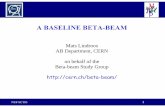 A BASELINE BETA-BEAMbeta-beam.web.cern.ch/beta-beam/Presentations/nufact05/Neutrino... · A BASELINE BETA-BEAM Mats Lindroos AB Department, CERN ... PS inj 6.82254 Accumulation of