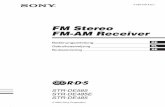 FM Stereo FM-AM Receiverdownload.sony-europe.com/pub/manuals/swt/Z016/Z016163111.pdfAnschluss der Geräte 7DE IN OUT IN CD MD//TAPE R L SUB WOOFER MULTI CH IN FRONT SURROUND R L CENTER