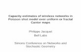 Capacity estimates of wireless networks in Poisson … estimates of wireless networks in ... –Transmitter i optimizes its coding rate acording to ... F m " F a a m F