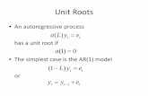 Unit Roots - SSCCbhansen/390/390Lecture21.pdf · • If test rejects hypothesis of a unit root – The evidence is that the series is stationary • If the test fails to reject –