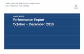 Health Service Performance Report October - December · PDF fileBuilding a high quality health service for a healthier Ireland . Care ι. Compassion . ι Trust ι. Learning. Health