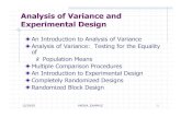 Analysis of Variance and Experimental Design - Frontier …myplace.frontier.com/~stevebrainerd1/STATISTICS/ECE-… ·  · 2008-11-16Analysis of Variance and Experimental Design ...