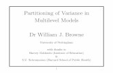 Partitioning of Variance in Multilevel Models Dr William J. …frwjb/materials/wbvpc.pdf ·  · 2007-04-05Partitioning of Variance in Multilevel Models ... next slide: y ij = β