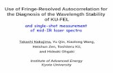 Use of Fringe-Resolved Autocorrelation for the Diagnosis ... · Use of Fringe-Resolved Autocorrelation for the Diagnosis of the Wavelength Stability ... stage FRAC signal ω 2ω 【