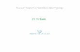 Nuclear magnetic resonance spectroscopy II. C · PDF fileNuclear magnetic resonance spectroscopy Reading: Pavia ... off difference ... - intensity of a signal increases upon decoupling