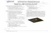 VS1010 Datasheet - VLSI · PRELIMINARY VS1010 Datasheet VS1010c - Mp3 Player IC with USB and SD card Interfaces Analog Hardware Features Stereo 16-bit Mems Mic audio interface