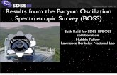 Results from the Baryon Oscillation Spectroscopic bccp. Reid for SDSS-III/BOSS collaboration Hubble Fellow Lawrence Berkeley National Lab Results from the Baryon Oscillation Spectroscopic
