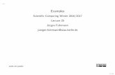 Examples - wias-berlin.de · Examples ScientiﬁcComputingWinter2016/2017 Lecture25 JürgenFuhrmann ... expfit central upwind I Exponentialﬁtting: sharpboundarylayer,forthisproblemitisexact
