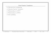 Discrete-time windowing Discrete Fourier Transform ...web.cecs.pdx.edu/~ece2xx/ECE223/Slides/FFT.pdf · Fast Fourier Transform • Discrete-time windowing • Discrete Fourier Transform