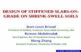 DESIGN OF STIFFENED SLABS-ON- GRADE ON … Slabs on Grade on... · DESIGN OF STIFFENED SLABS-ON-GRADE ON SHRINK-SWELL SOILS ... Δ/ L = 1/480 Edge drop ... tasks 1 through 4 to obtain