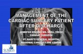 MANAGEMENT OF THE CARDIAC SURGERY … RECOMMENDATIONS 1. β-blockers ASAP after CABG, in absence of contraindications, to reduce risk of post-op AF and to facilitate BP control early