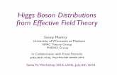 Higgs Boson Distributions from Effective Field   Boson Distributions from Effective Field Theory Sonny Mantry NPAC Theory Group University of Wisconsin at Madison Santa Fe