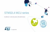 STM32L4 MCU series - Home - STMicroelectronics sample and hold ADC 3× 12-bit ADC 5 MSPS, up to 16-bit with hardware oversampling, 200 μA/MSPS I²C 3x I²C FM+(1 Mbit/s), SMBus/PMBus
