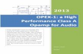 OPEX-1: a High Performance Class A Opamp for Audiohifisonix.com/.../wp-content/uploads/2016/10/OPEX-1-Discrete-Opamp… · 2013 Andrew C. Russell 9/1/2013 OPEX-1: a High Performance