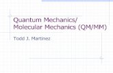Quantum Mechanics/ Molecular Mechanics (QM/MM) · Atomic Charge Schemes “Atoms” are not well-defined in molecules – there is no quantum mechanical operator corresponding to
