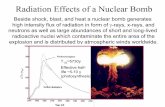 Radiation Effects of a Nuclear Bombnsl/Lectures/phys205/pdf/Nuclear_Warfare_9.pdf · Radiation Effects of a Nuclear Bomb Beside shock, blast, and heat a nuclear bomb generates high