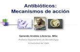 Antibióticos: Mecanismos de accións54dc30c9791d7d8c.jimcontent.com/download/version/1360974392/... · Fluoroquinolonas, macrólidos, cloranfenicol, tetraciclinas y βlactámicos.