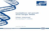 Isolation of small and large RNA - Macherey-Nagel AG · and large RNA User manual ... 6 Digest DNA 100 μL rDNase RT, > 15 min 7 Precipitate ... 5.2 RNA purification using NucleoZOL