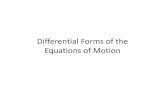 Differential Forms of the Equations of devenpor/aoe3114/19 - Differential...Deriving Differential Forms 2 1 ∫φndS =∫∇φdV r INTEGRAL THEOREMS DIFFERENTIAL FORM (POINTWISE DESCRIPTION)