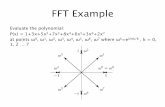 FFT Example - cs170/fa14/tutorials/tutorial2.pdf · Recursively solve the following problems and combine the solutions. 1) Evaluate P e(x) = 1+5x+8x2+3x3 at points ...
