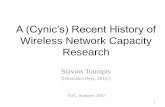 A (cynic’s) short recent history of wireless network alex/files/wireless_network_capacity.pdf · PDF fileNetworks with Mobile Nodes 5. ... •Erlang Capacity ... Back-of-the-envelope