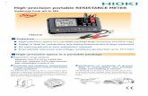 HIOKI Portable Resistance Meter RM3548 - panel meterspanelmeters.weschler.com/Asset/Hioki-RM3548.pdf · High-precision portable RESISTANCE METER measures from µΩ to M ... struction