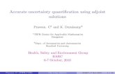Accurate uncertainty quantification using adjoint …math.tifrbng.res.in/~praveen/slides/barc-adjuq-7oct2010.pdfAccurate uncertainty quanti cation using adjoint solutions Praveen.
