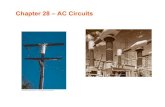 Chapter 28 – AC Circuits - University of Colorado … AC Circuits • Driven resistor: ... current and emf, induced current would be in same direction as I(t) half the time, and