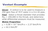 Venturi Example - Unit Operations Lab @ Brigham …uolab.groups.et.byu.net/files/airflow/hints/Flow2.pdfRotameter Correction- Liquids For liquids, the correction equation is: where