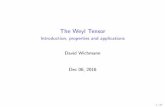 The Weyl Tensor - Universität zu Köln · I Algebraic equations for the traces of the Riemann Tensor ... Strong gravitational lensing for the photons coupled to Weyl tensor in ...