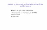 Basics of Synchrotron Radiation Beamlines and …cars9.uchicago.edu/xafs_school/APS_2005/Heald_Instrument.pdfBasics of Synchrotron Radiation Beamlines and Detectors •Basics of synchrotron