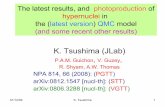 K. Tsushima (JLab) · 01/12/09 K. Tsushima 1 The latest results, and photoproduction of hypernuclei in the (latest version) QMC model (and some recent other results)