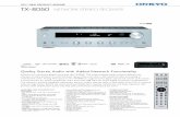 2011 NEW PRODUCT RELEASE TX-8050 NETWORK STEREO RECEIVER …€¦ · TX-8050 NETWORK STEREO RECEIVER 2011 NEW PRODUCT RELEASE SILVER. TX-8050 NETWORK STEREO RECEIVER Due to a policy