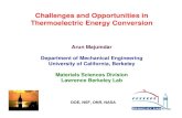 Challenges and Opportunities in Thermoelectric Energy ... · Challenges and Opportunities in Thermoelectric Energy Conversion ... Hsu et al., Science 303, 818 ... Challenges and Opportunities