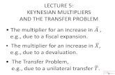 KEYNESIAN MULTIPLIERS AND THE TRANSFER PROBLEM · PDF fileKEYNESIAN MULTIPLIERS AND THE TRANSFER PROBLEM ... Harvard Kennedy School ... Keynesian Multipliers and the Transfer Problem