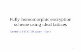 Fully homomorphic encryption scheme using ideal …web.cse.ohio-state.edu/.../5359-aut13/02.Gentry-FHE-bootstrapping.pdfFully homomorphic encryption scheme using ideal lattices . ...