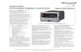 Universal Digital Controller Specification · Universal Digital Controller 51-52-03-39 4/07 Page 1 of 13 Specification Overview New Power and Flexibility ... • ¼ DIN Size • Jumper
