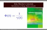 John Butcher’s tutorials - Department of Mathematicsbutcher/ODE-book-2008/Tutorials/... · Introduction Formulation Taylor series: exact solution Approximation Order conditions
